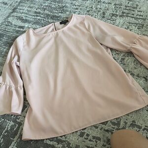 The Limited Light Pink Blouse with Flared Sleeves